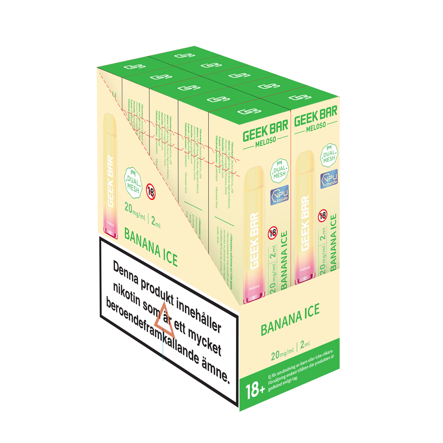 GEEK BAR Meloso-Banana ice (10-pack)