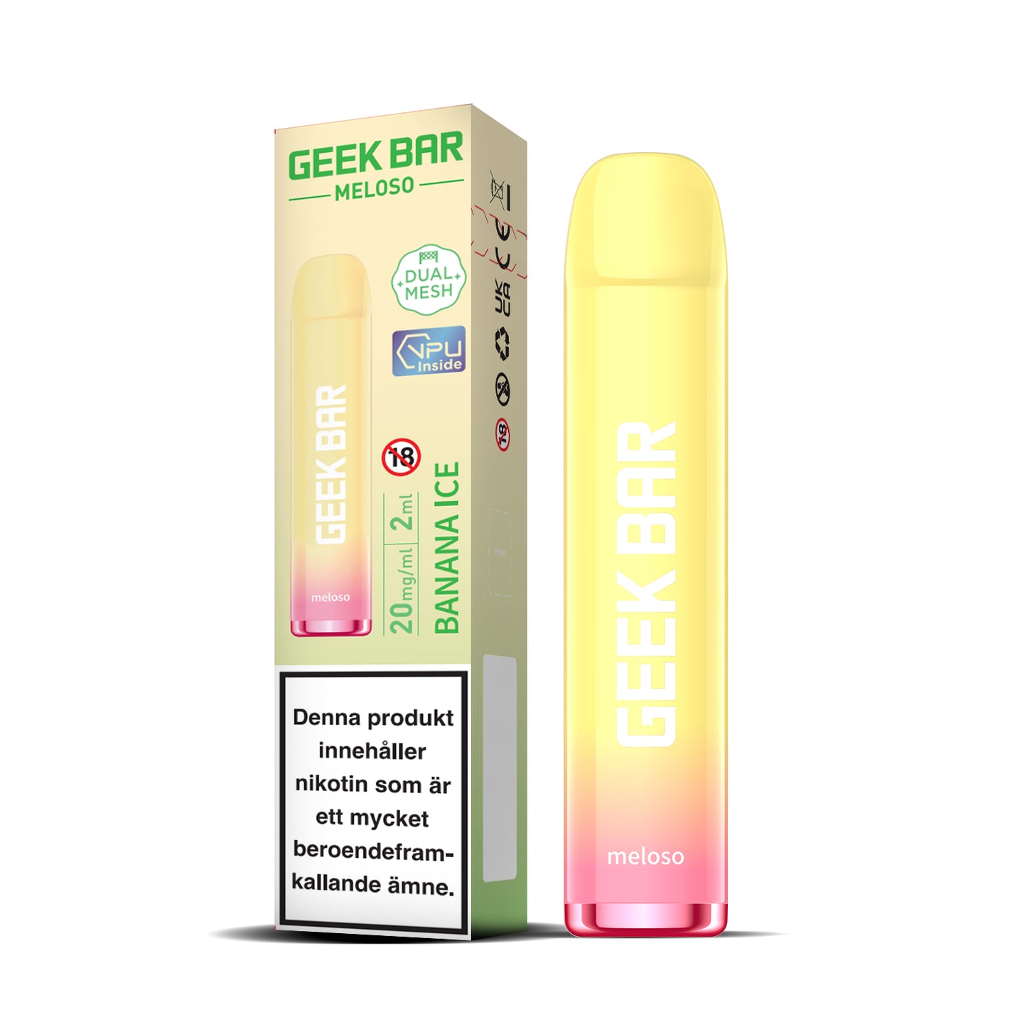 GEEK BAR Meloso-Banana ice (10-pack)