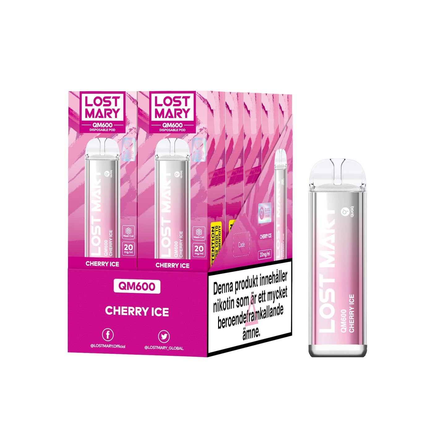 LOST MARY QM600-Cherry Ice (10-pack)