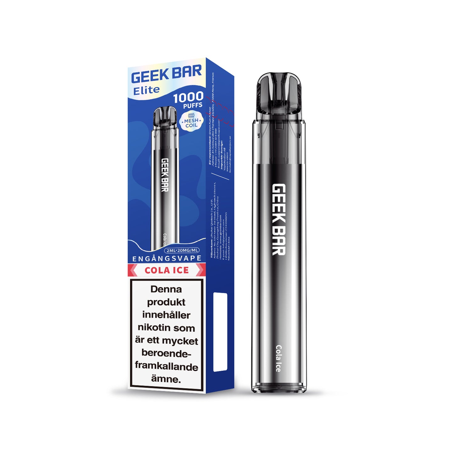 GEEK BAR Elite 1000 Cola Ice 20mg (10-pack)
