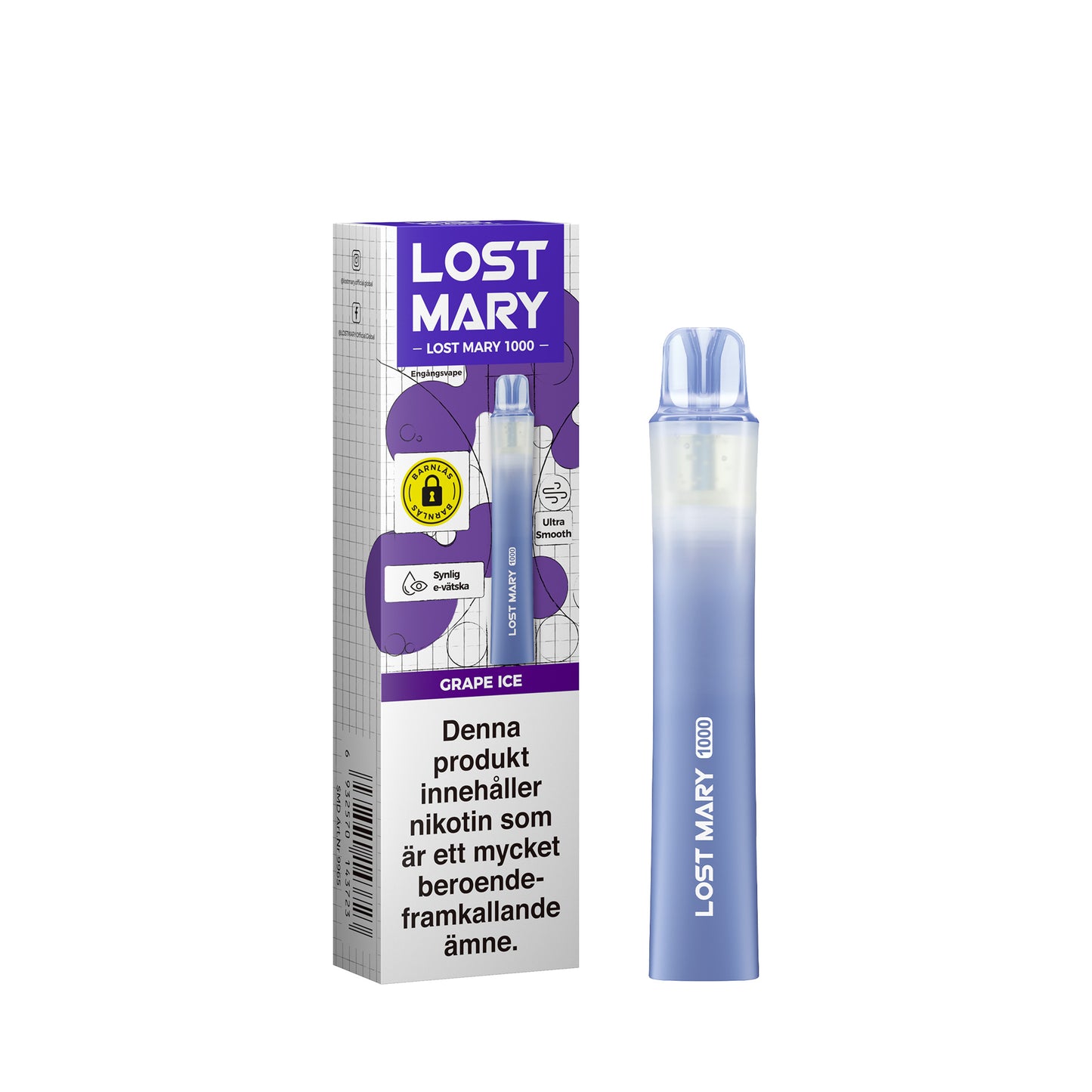 Lost Mary LM1000 Grape Ice (10-pack)