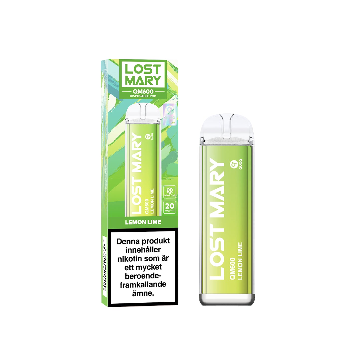 LOST MARY QM600-Lemon Lime (10-pack)