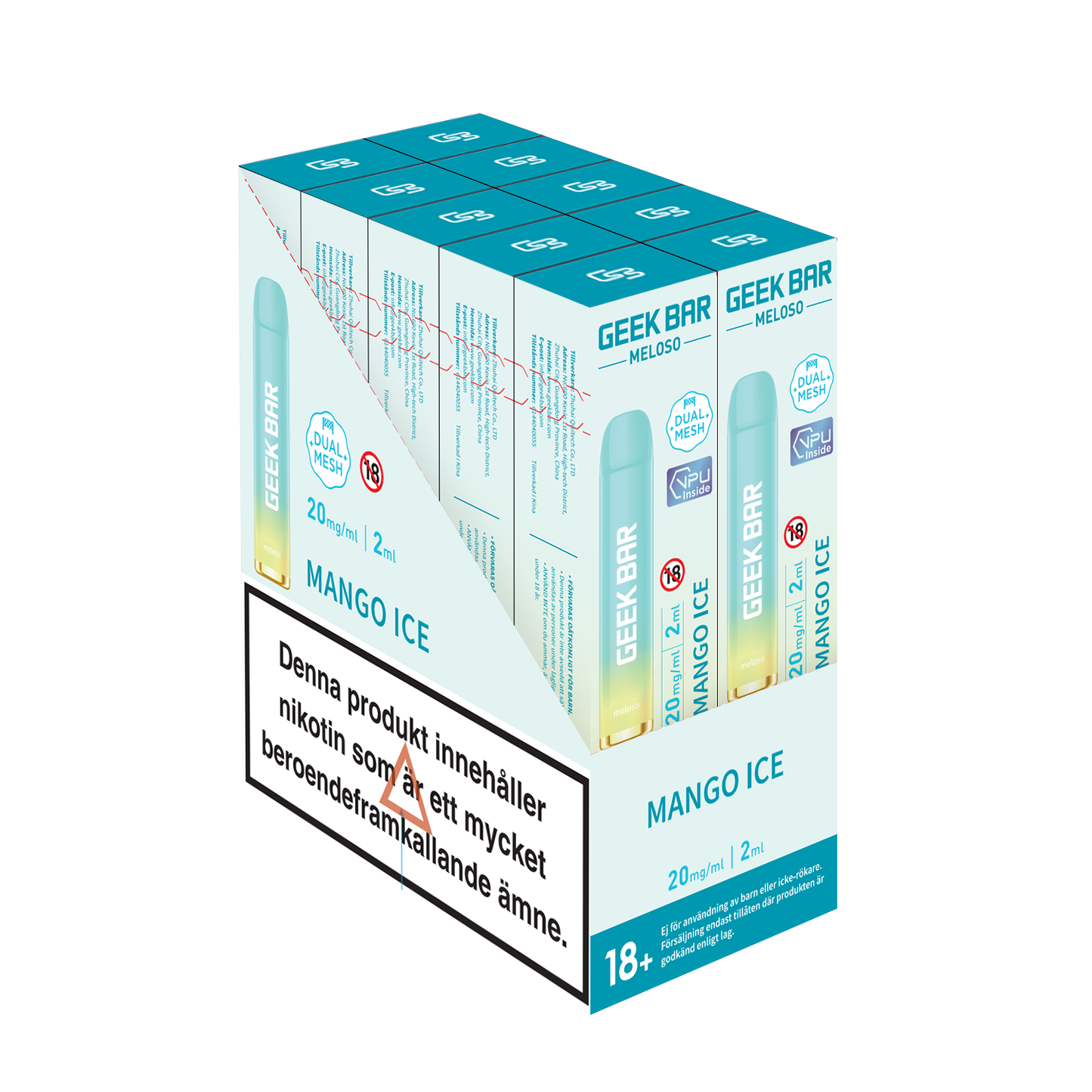 GEEK BAR Meloso-Mango Ice (10-pack)