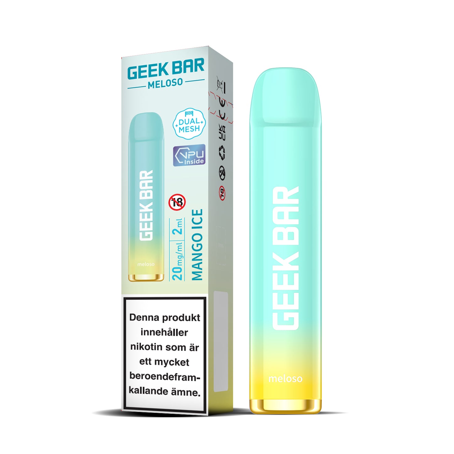 GEEK BAR Meloso-Mango Ice (10-pack)