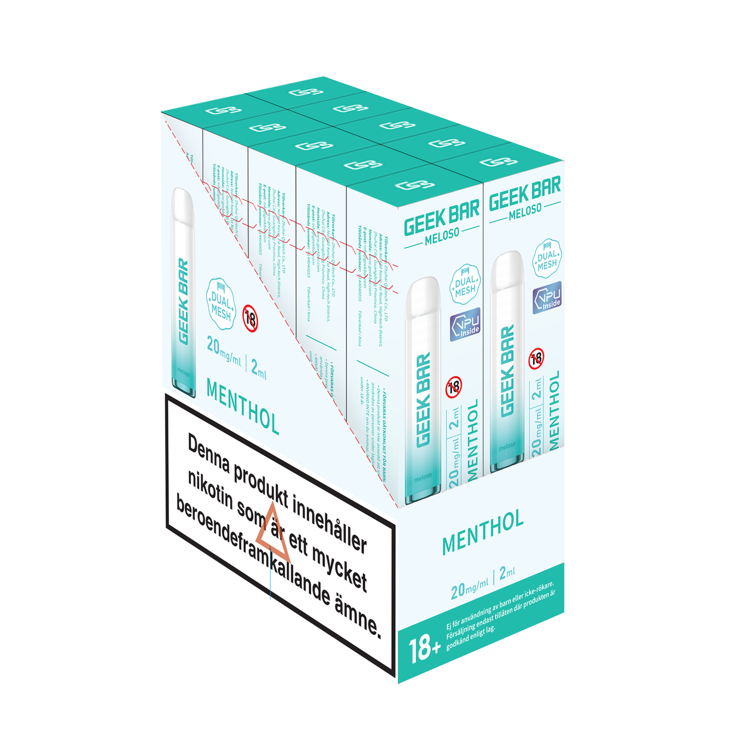 GEEK BAR Meloso-Menthol (10-pack)