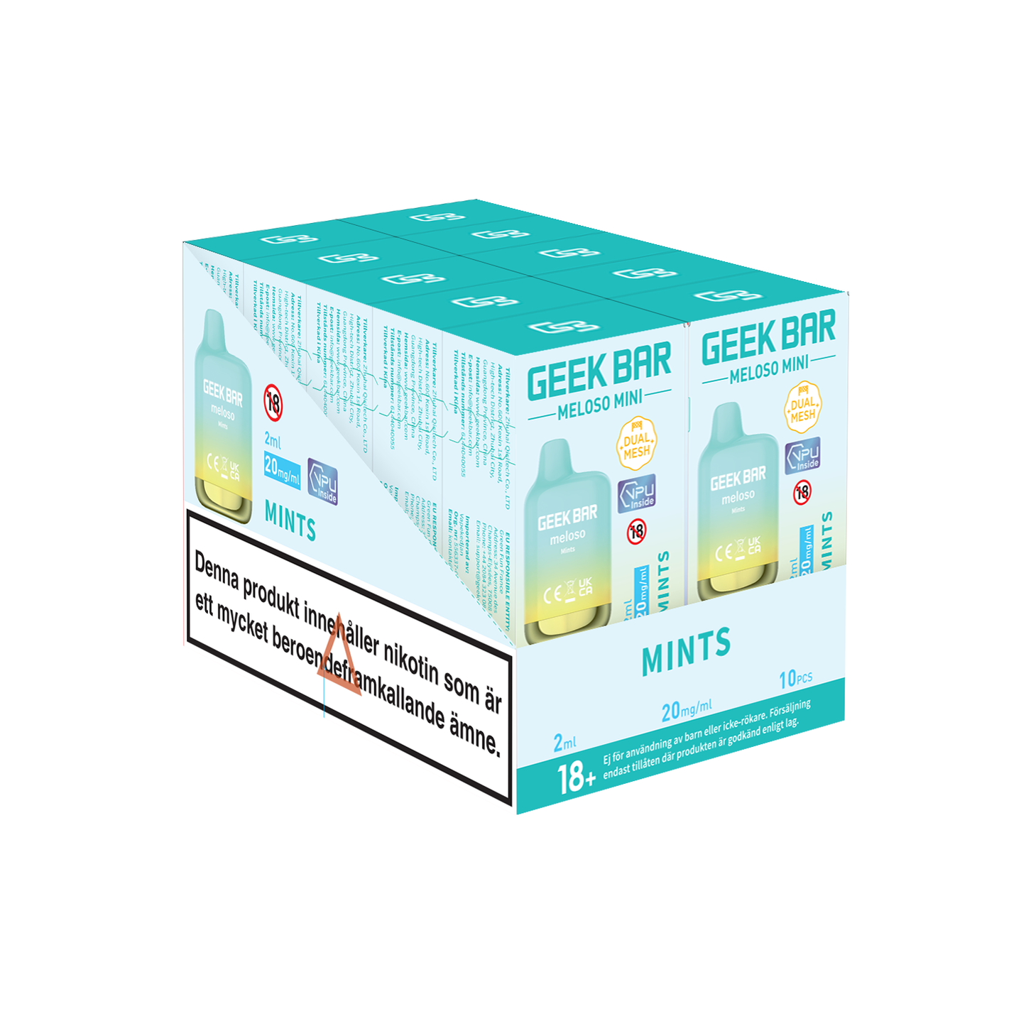 GEEK BAR Meloso Mini-Mints (10-pack)
