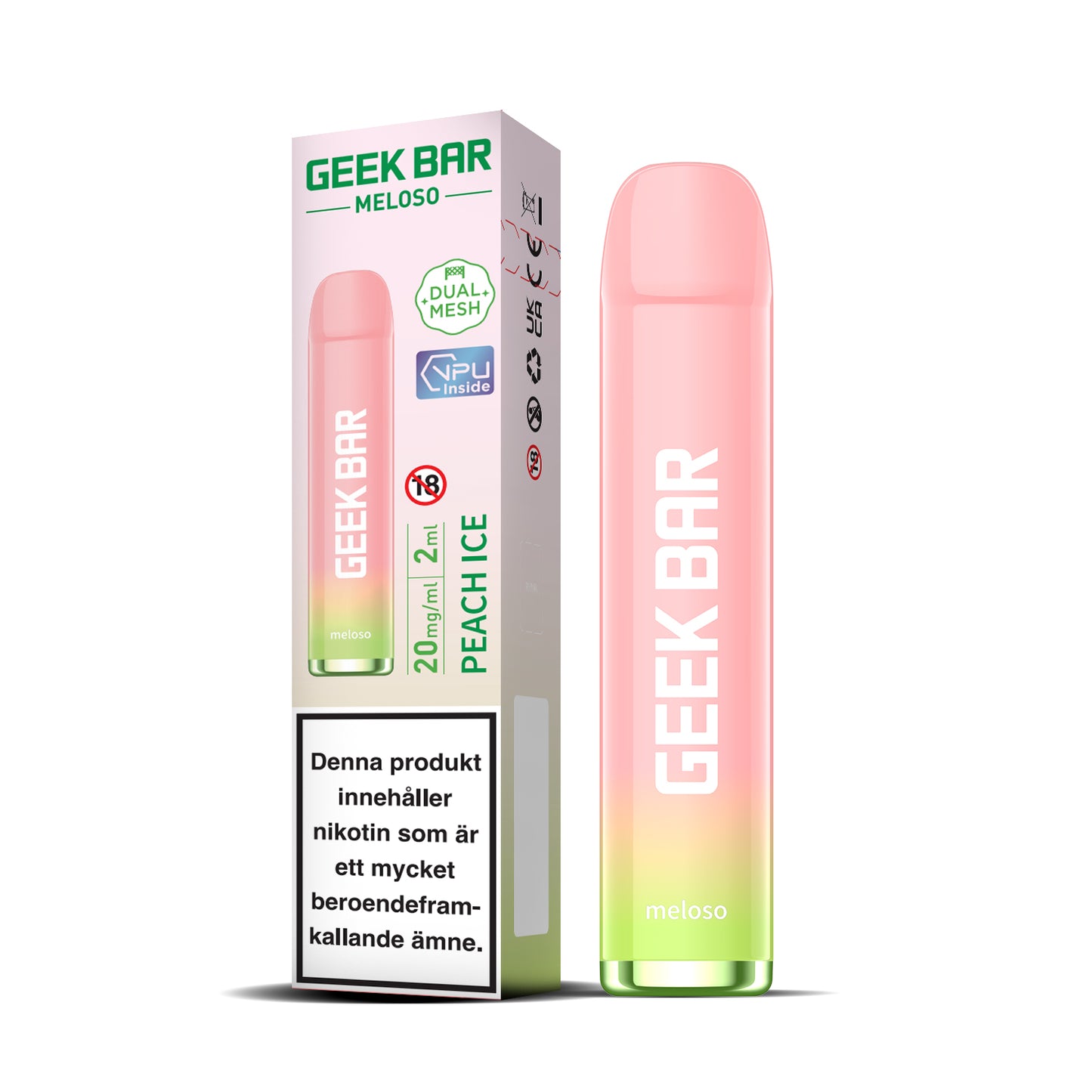 GEEK BAR Meloso-Peach Ice (10-pack)