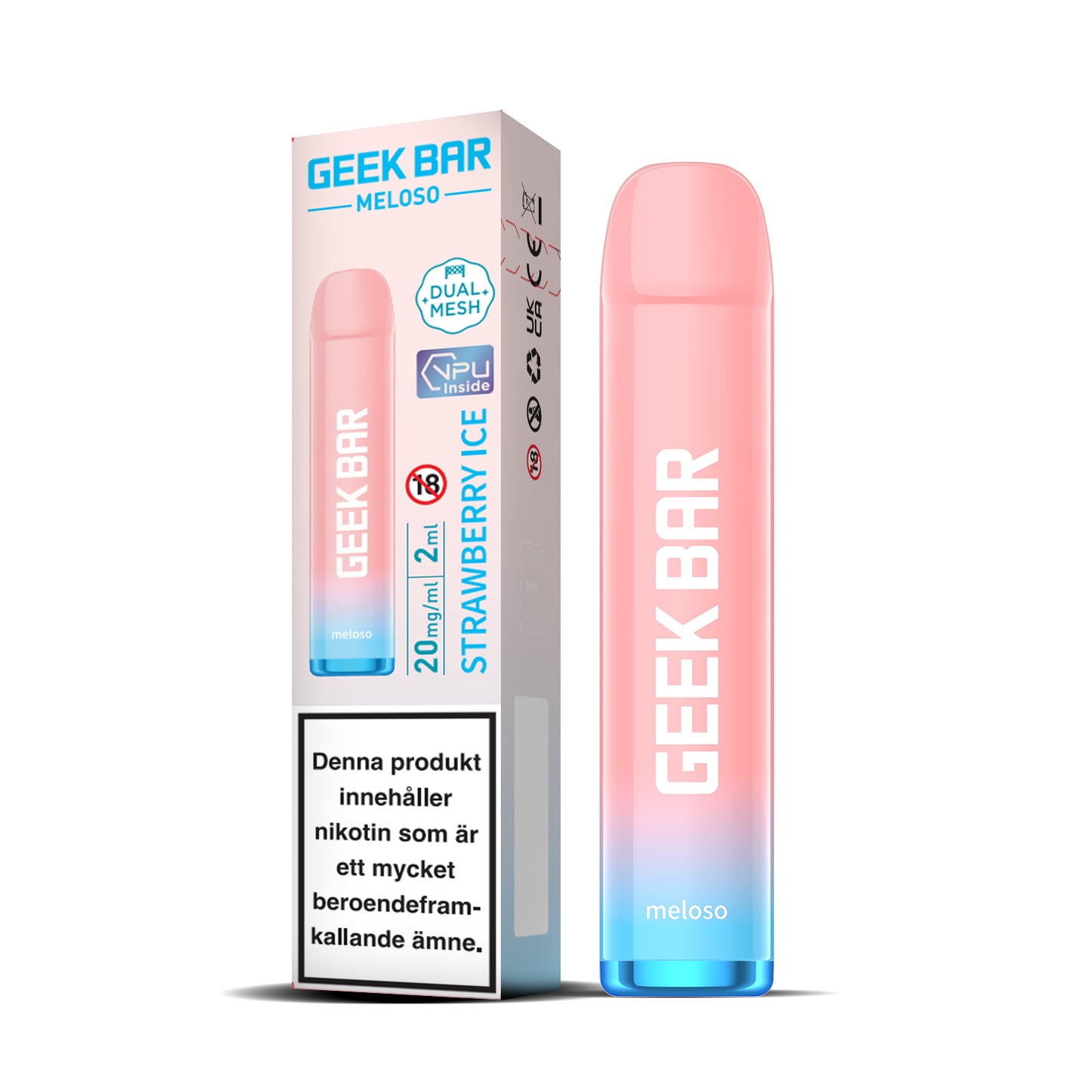 GEEK BAR Meloso-Strawberry Ice (10-pack)