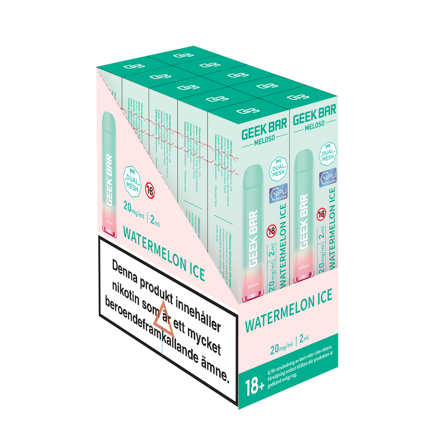 GEEK BAR Meloso-Watermelon Ice (10-pack)