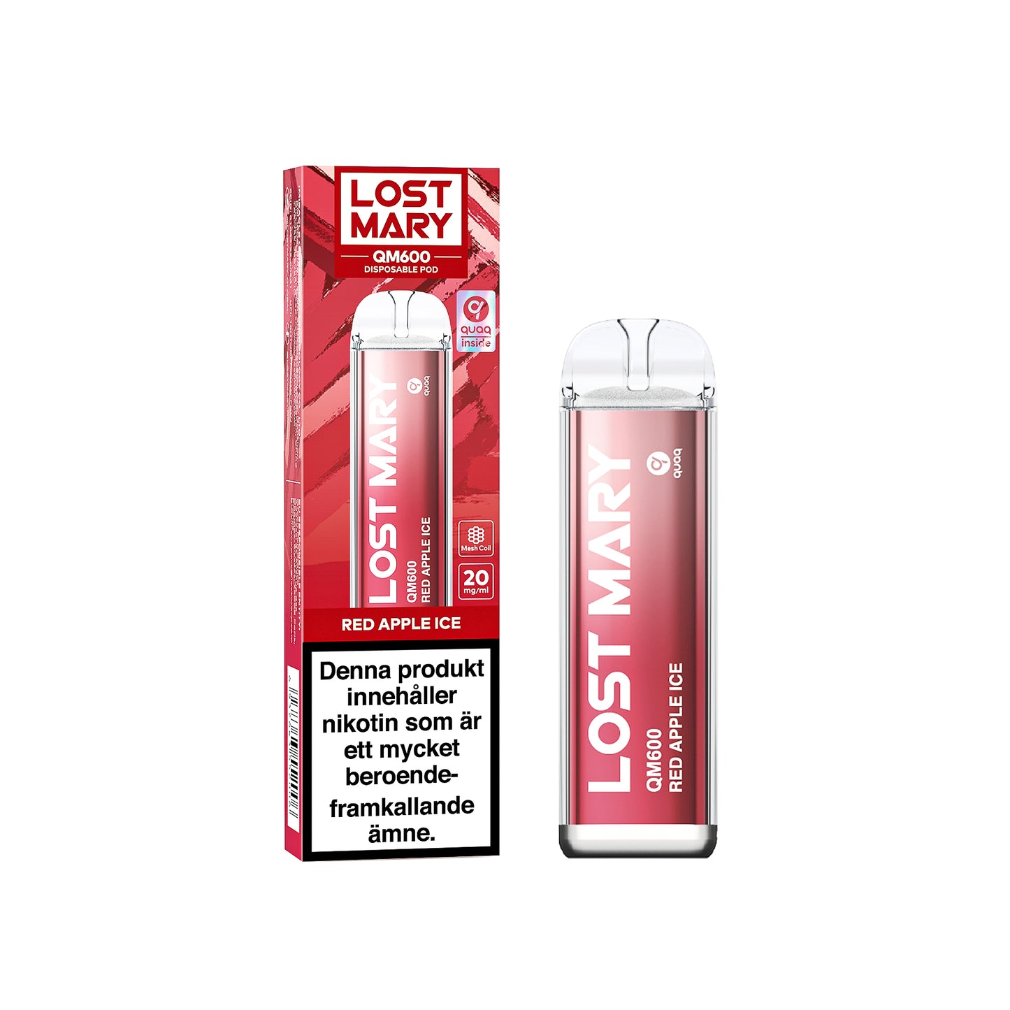 LOST MARY QM600-Red Apple Ice (10-pack)