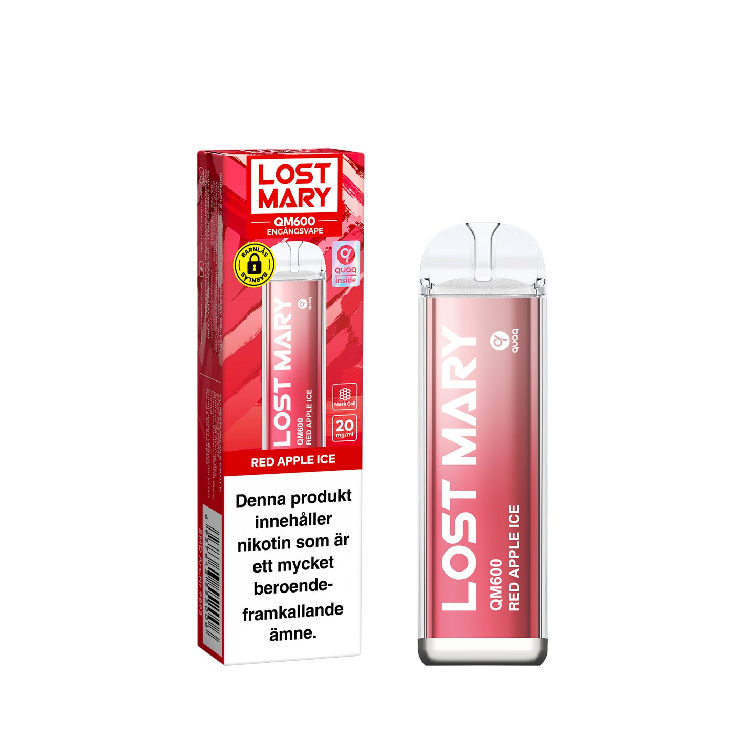 LOST MARY QM600-Red Apple Ice (10-pack)