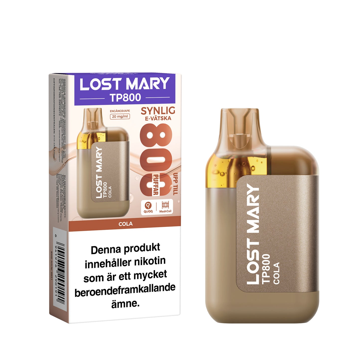 Lost Mary TP800 Cola (10-pack)