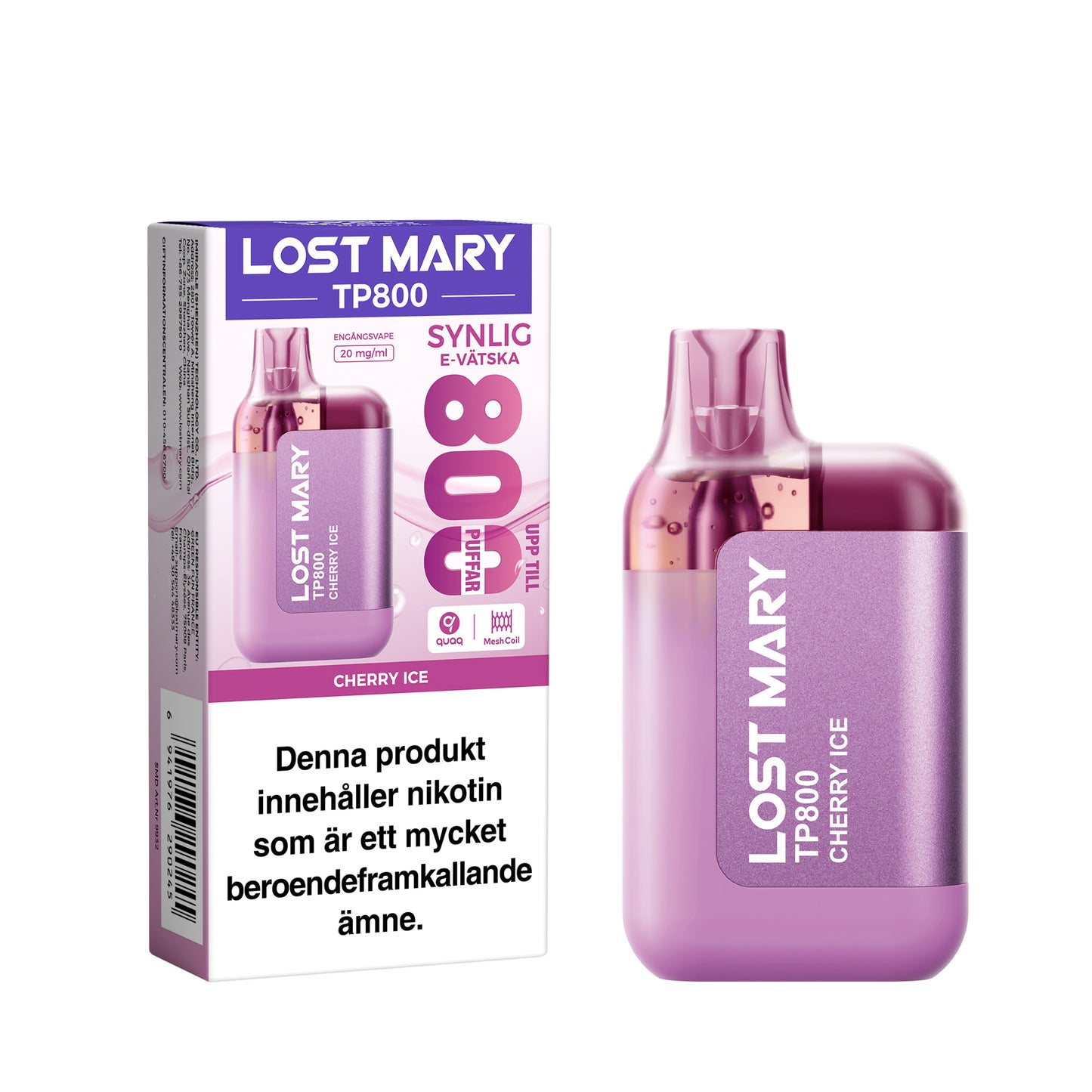 Lost Mary TP800 Cherry Ice 20mg (10-pack)