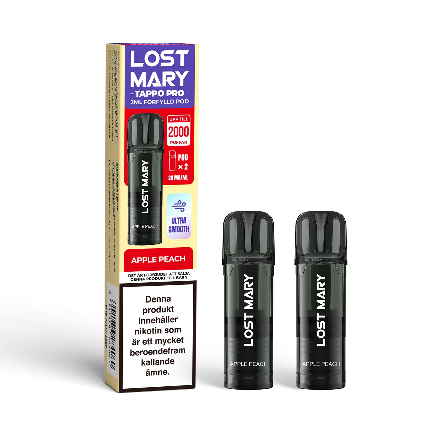 LOST MARY TAPPO PRO POD-Apple Peach (10-pack)