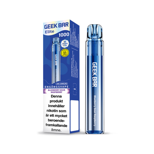 GEEK BAR Elite 1000 Blueberry Sour Raspberry 20mg (10-pack)