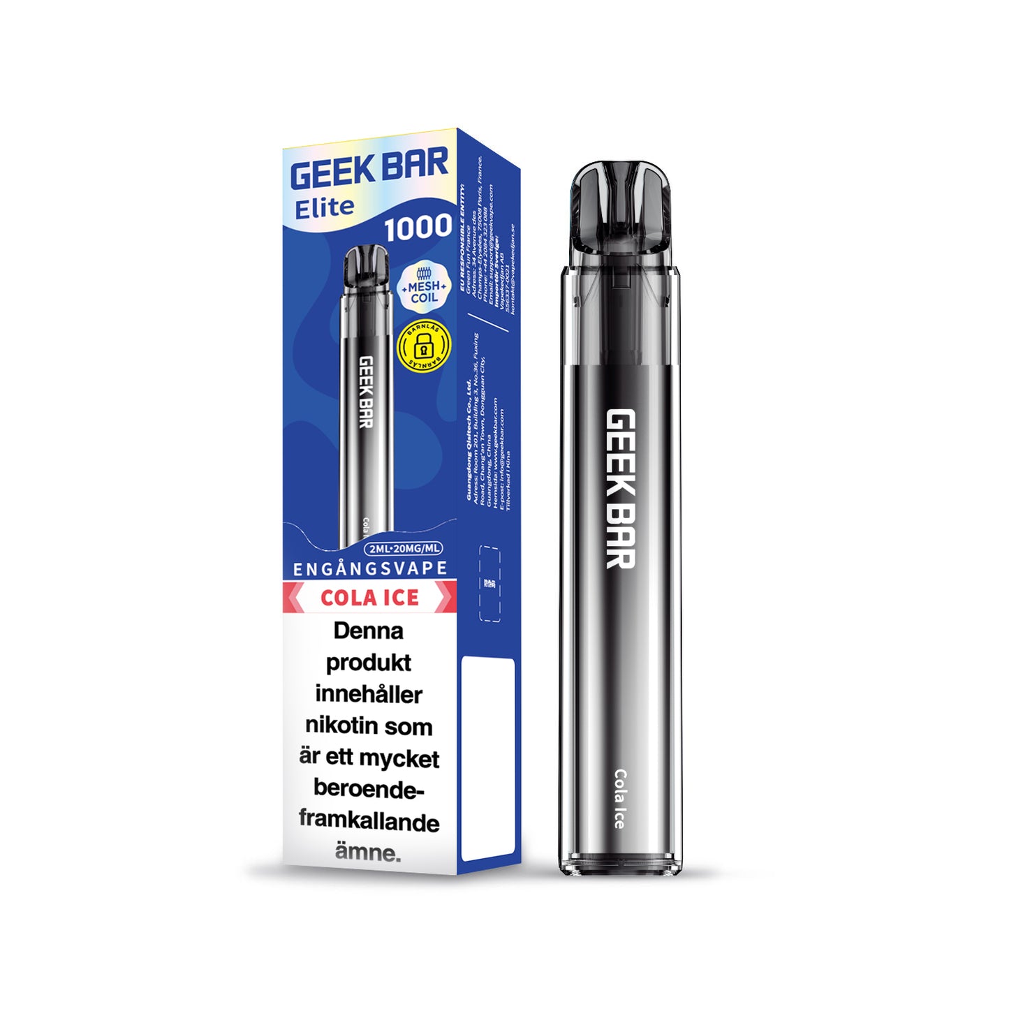 GEEK BAR Elite 1000 Cola Ice 20mg (10-pack)