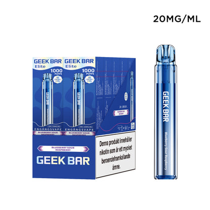 GEEK BAR Elite 1000 Blueberry Sour Raspberry 20mg (10-pack)