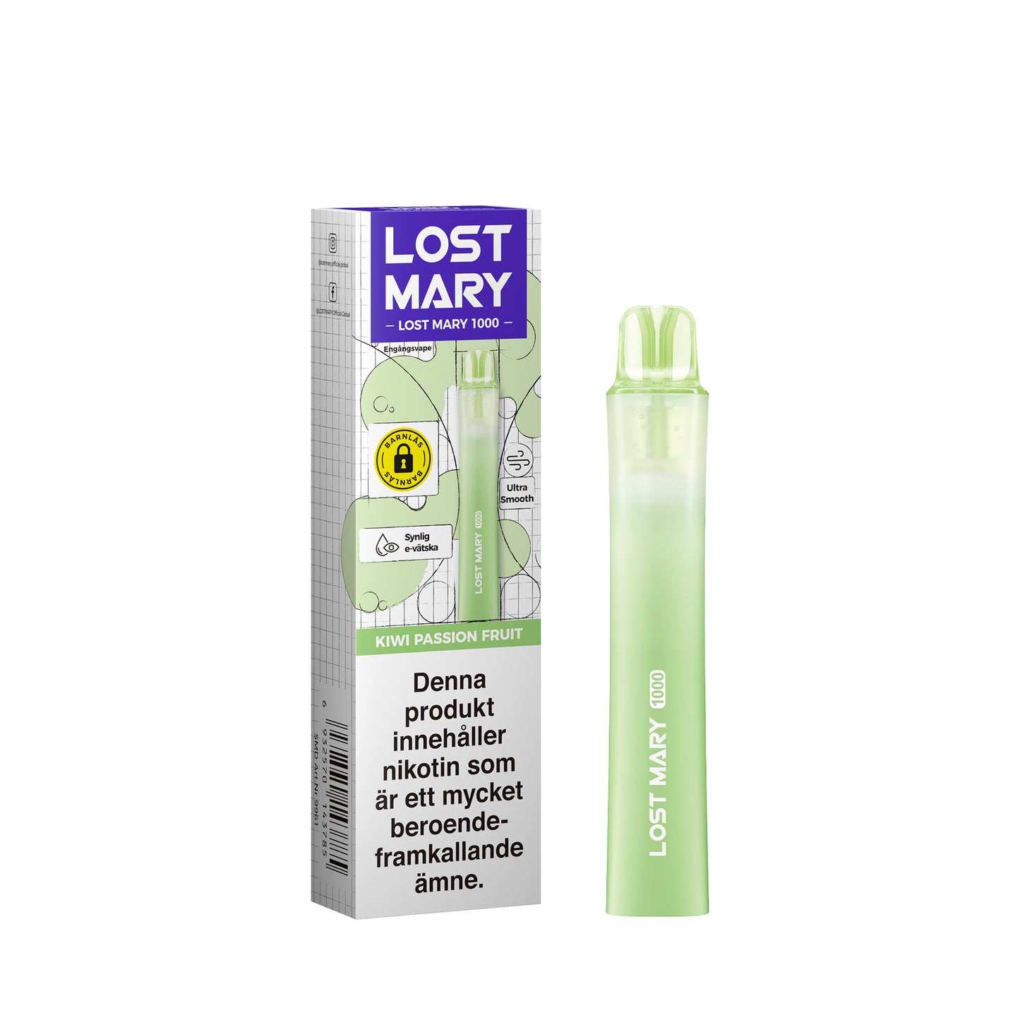 Lost Mary LM1000 Kiwi Passion Fruit 20mg (10-pack) (Kopia)