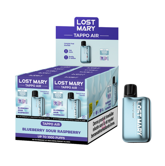 LOST MARY TAPPO AIR-Blueberry Sour Raspberry (10-pack)