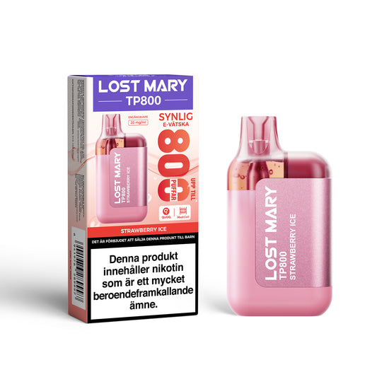 Lost Mary TP800 Strawberry Ice20mg (10-pack)