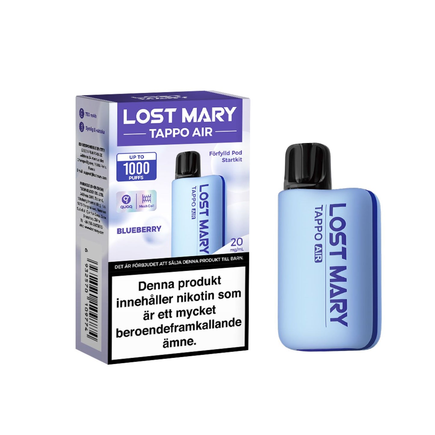 LOST MARY TAPPO AIR-Blueberry (10-pack)